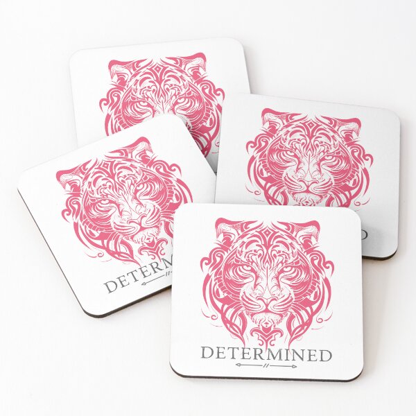 Item preview, Determined Tribal Tiger Face in Dark Blue - Make a Bold Statement designed and sold by ShadowAndSlate.