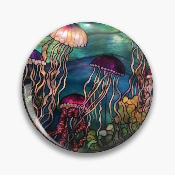 Item preview, Stained Glass Jellyfish designed and sold by Matt's Artificial Nature.