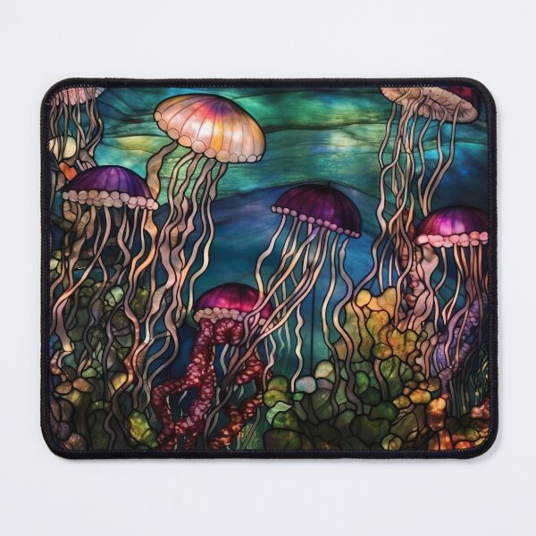 Item preview, Stained Glass Jellyfish designed and sold by Matt's Artificial Nature.