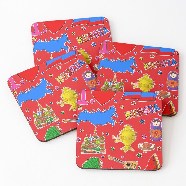 Item preview, Russian hand drawn landmarks, Russia map, National symbols designed and sold by mashmosh.