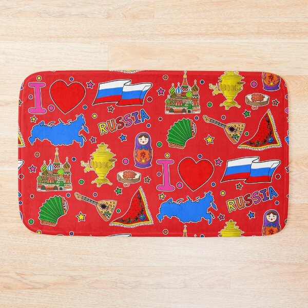 Item preview, Russian hand drawn landmarks, Russia map, National symbols designed and sold by mashmosh.