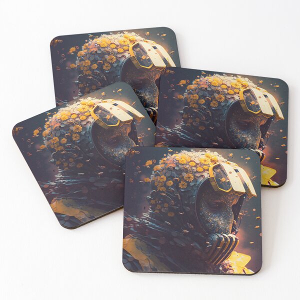 Item preview, Abeja en un girasol designed and sold by MrRobotAI.
