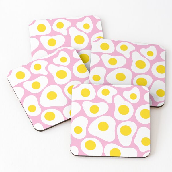Item preview, Fried Egg Pattern (pink) designed and sold by ArtWilloughby.