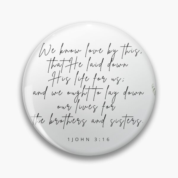 Item preview, We know love by this, that He laid down His life for us.  1 John 3:16 Bible Scripture postcard designed and sold by nancybernard.