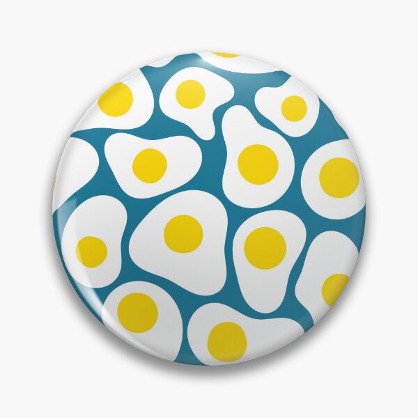 Item preview, Fried Egg Pattern (dark blue) designed and sold by ArtWilloughby.