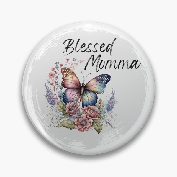 Item preview, Blessed momma- blessed mother- butterfly and flowers blessed momma  designed and sold by Janetlousart.