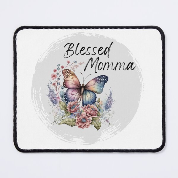 Item preview, Blessed momma- blessed mother- butterfly and flowers blessed momma  designed and sold by Janetlousart.