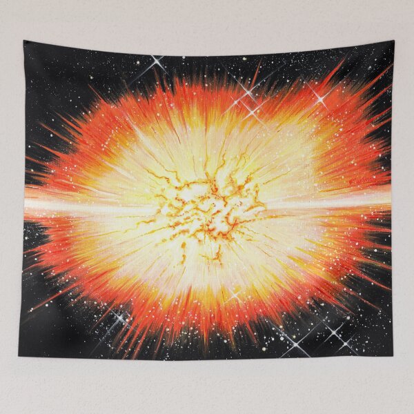 Item preview, Cosmic artwork - 'Going Supernova' - Acrylic on paper designed and sold by Handmaiduns.