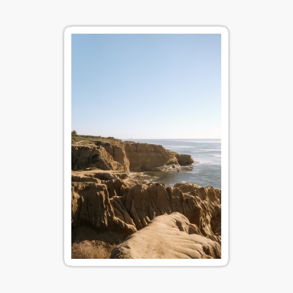 San Diego Sunset Clifs, California Photography Print Sticker