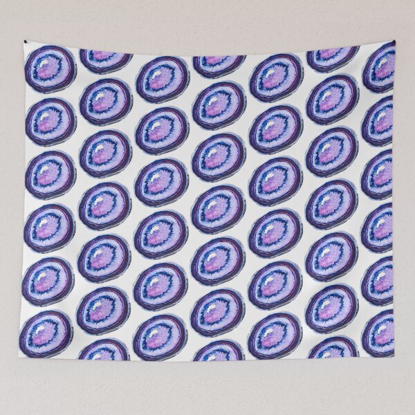 Item preview, cracked blue agate crystal sticker designed and sold by belmoran.
