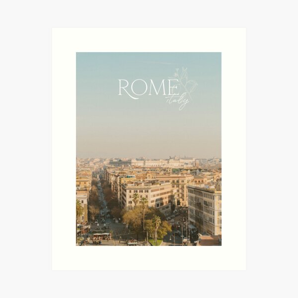 Rome, Italy City Digital Art Photo Art Print