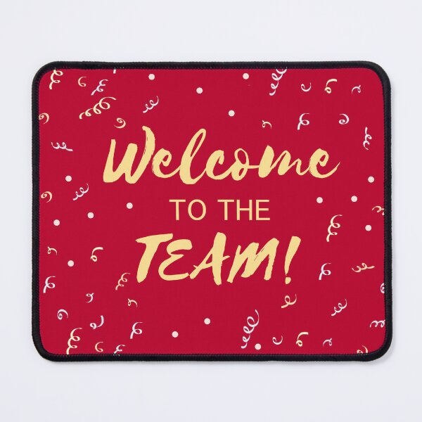 Item preview, Welcome to the Team - Red and Gold Confetti Celebration designed and sold by inspirationzgal.