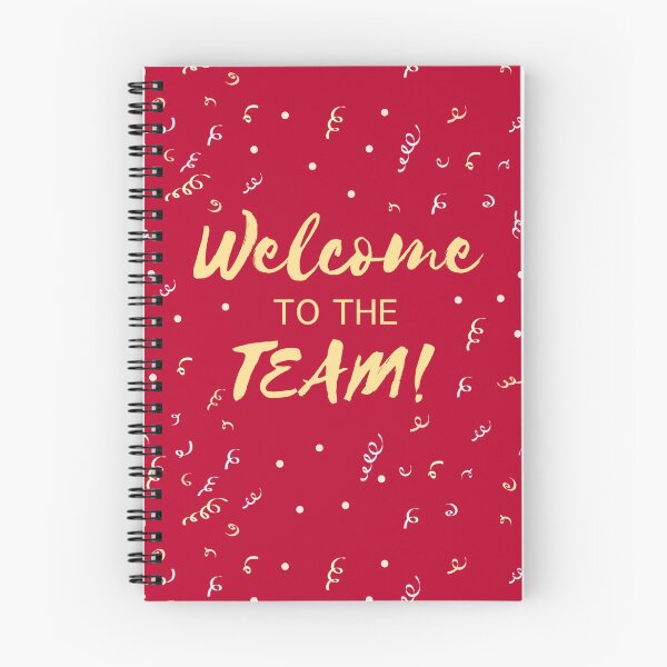 Item preview, Welcome to the Team - Red and Gold Confetti Celebration designed and sold by inspirationzgal.