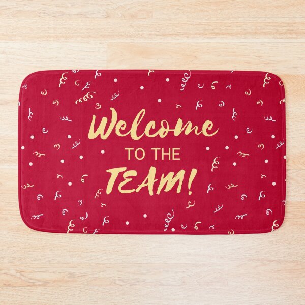 Item preview, Welcome to the Team - Red and Gold Confetti Celebration designed and sold by inspirationzgal.