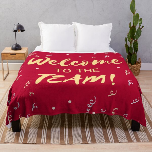 Item preview, Welcome to the Team - Red and Gold Confetti Celebration designed and sold by inspirationzgal.