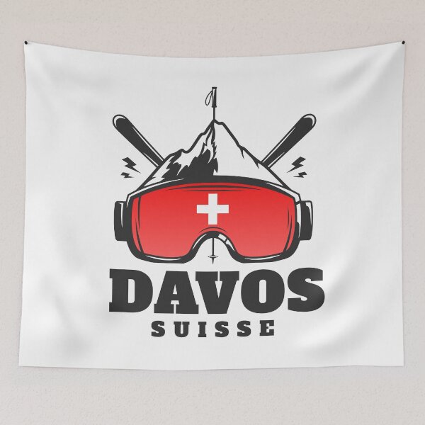 Item preview, Davos Switzerland Ski Resort Skiing Souvenir designed and sold by JackCurtis1991.