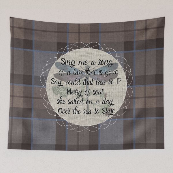 Item preview, Outlander Song - Fraser Tartan Kilt Dark - Dragonfly and Thistle designed and sold by dealchica.