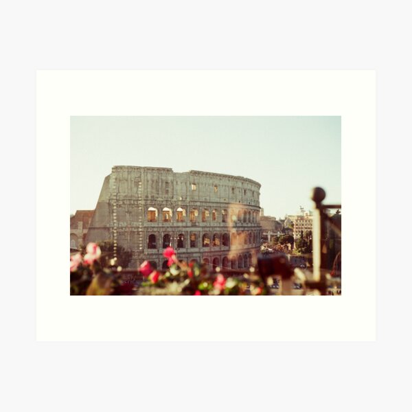 Rome, Italy Colosseum Photography Film Print Art Print