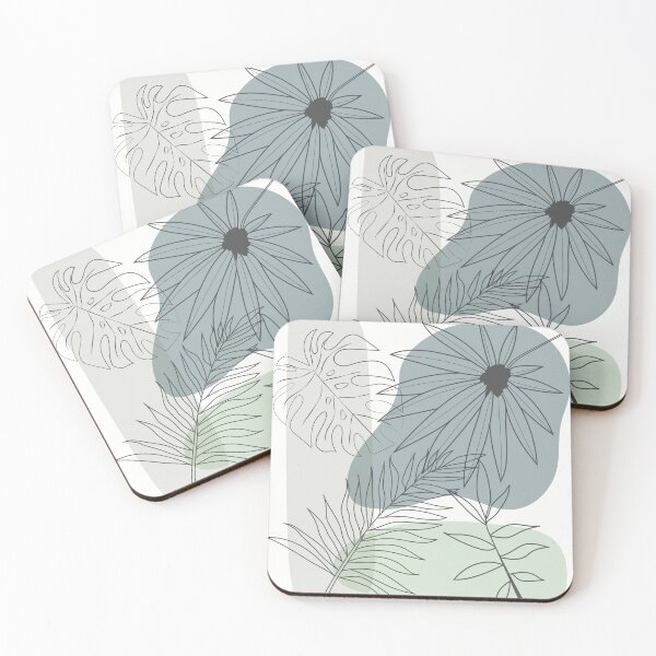 Item preview, Tropical Plants Cold Tones designed and sold by coolturart.