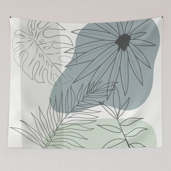Item preview, Tropical Plants Cold Tones designed and sold by coolturart.