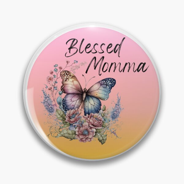 Item preview, Blessed momma- butterfly and flowers blessed momma- blessed mother designed and sold by Janetlousart.