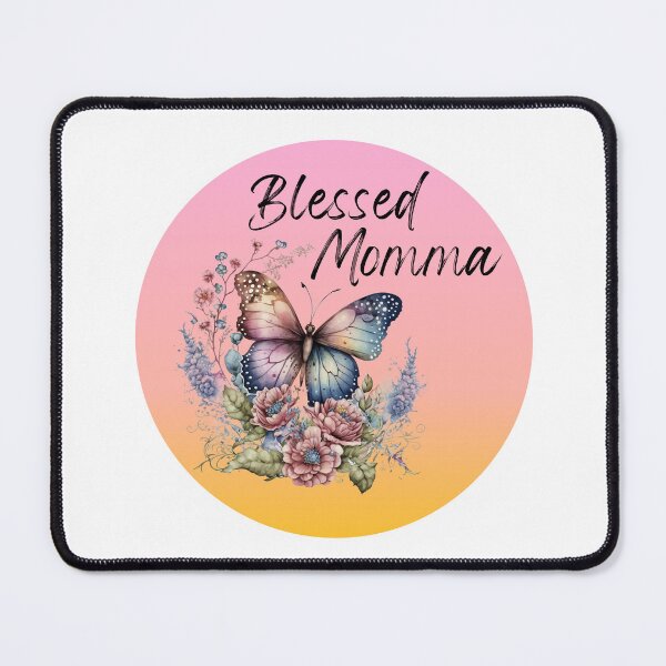 Item preview, Blessed momma- butterfly and flowers blessed momma- blessed mother designed and sold by Janetlousart.