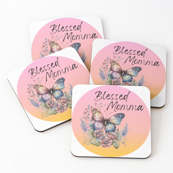 Item preview, Blessed momma- butterfly and flowers blessed momma- blessed mother designed and sold by Janetlousart.