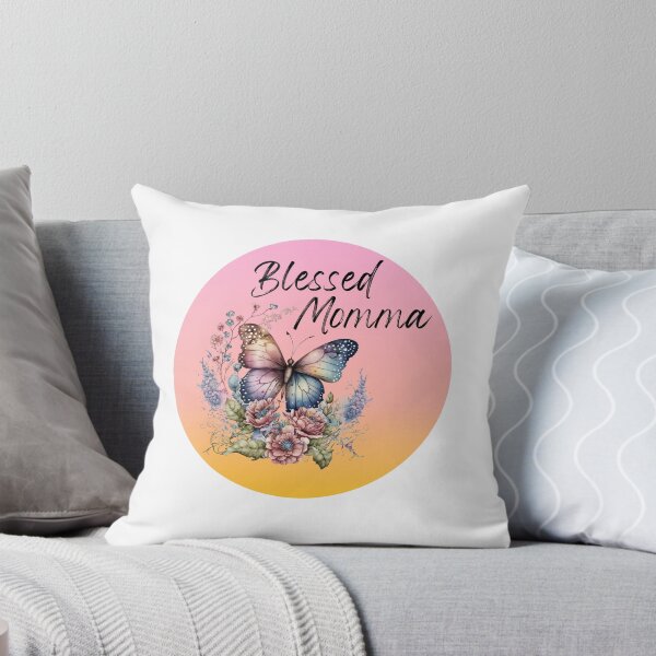 Item preview, Blessed momma- butterfly and flowers blessed momma- blessed mother designed and sold by Janetlousart.