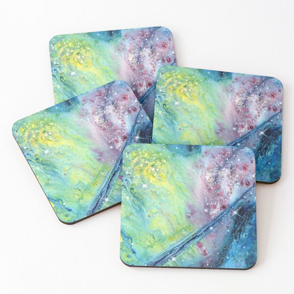 Item preview, Cosmic artwork - 'Sideways' - Acrylic on paper designed and sold by Handmaiduns.