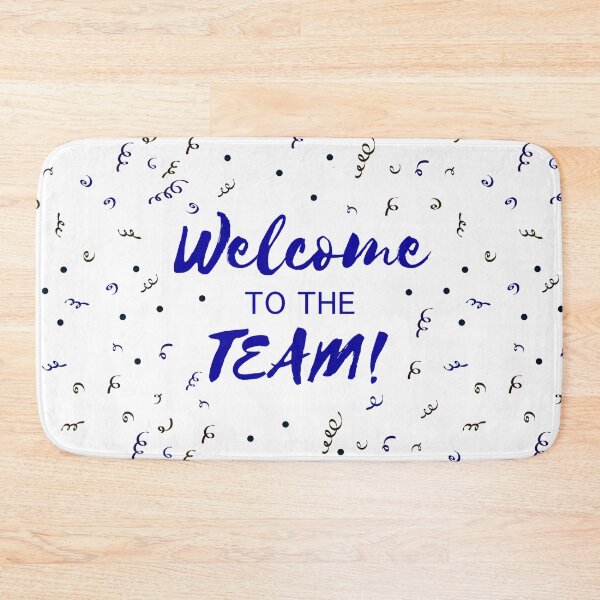 Item preview, Welcome to the Team - Navy Blue Confetti Celebration designed and sold by inspirationzgal.
