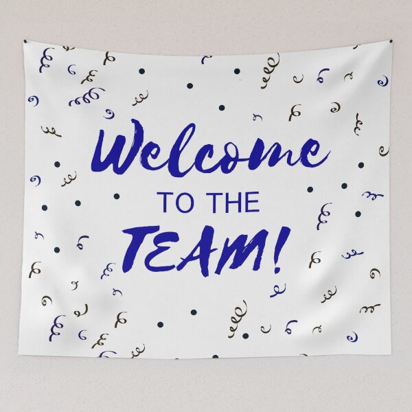 Item preview, Welcome to the Team - Navy Blue Confetti Celebration designed and sold by inspirationzgal.