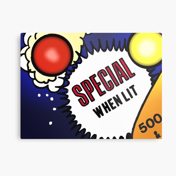 Special When Lit Metal Print
