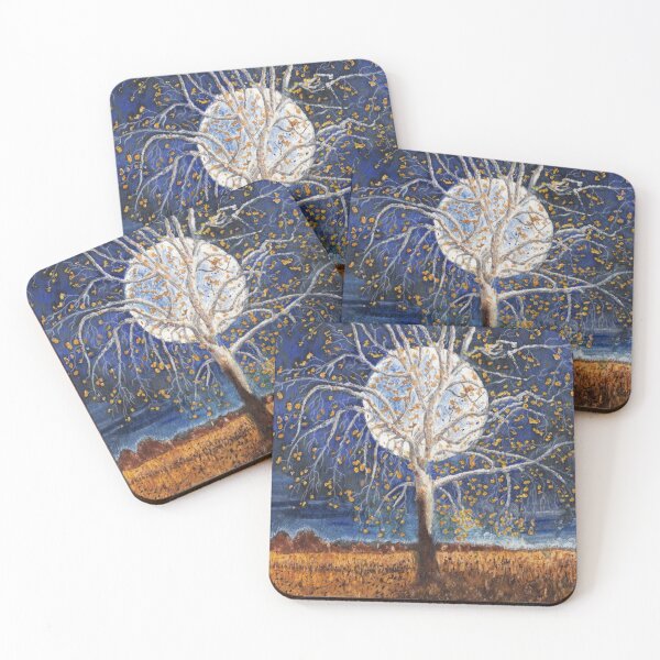 Item preview, Sycamore Tree Under a Blue Moon Batik designed and sold by The Elderberry Blossom.