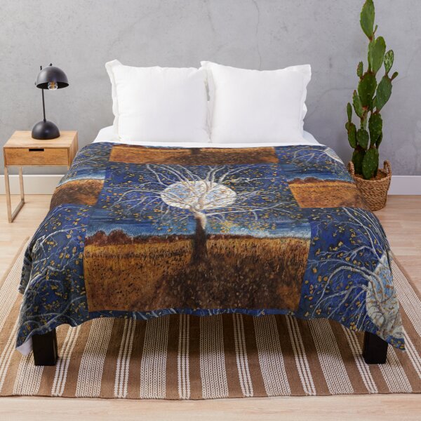 Item preview, Sycamore Tree Under a Blue Moon Batik designed and sold by The Elderberry Blossom.