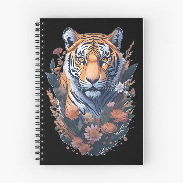 Item preview, Tiger with flowers vignete designed and sold by monkycl.