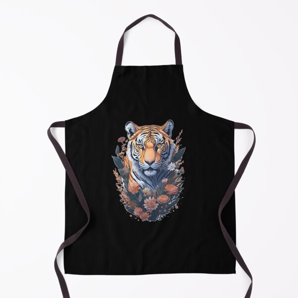Item preview, Tiger with flowers vignete designed and sold by monkycl.