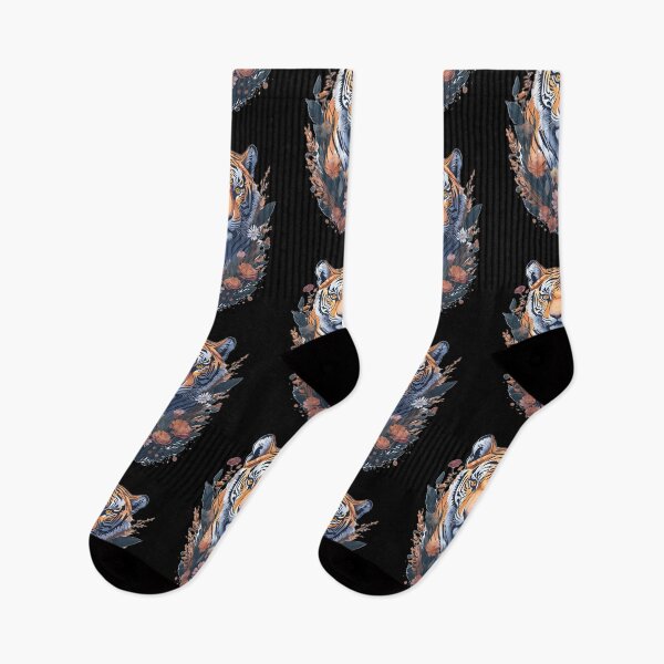 Item preview, Tiger with flowers vignete designed and sold by monkycl.