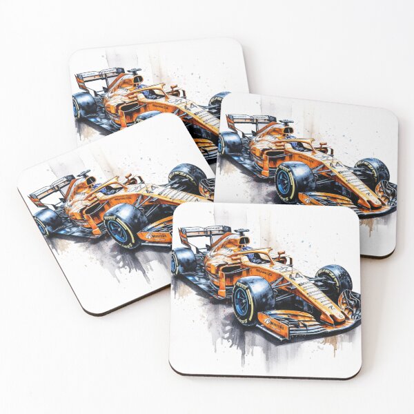 Item preview, Lando Norris 2019 Mclaren MCL34 F1 Watercolour Painting Print    designed and sold by PicTechNowArt.