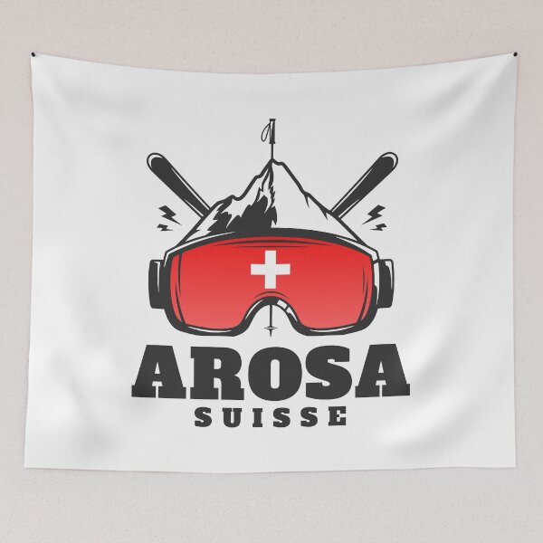 Item preview, Arosa Switzerland Ski Resort Skiing Souvenir designed and sold by JackCurtis1991.