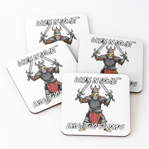 Item preview, When In Doubt Bring Two Swords designed and sold by Graffeine Art.