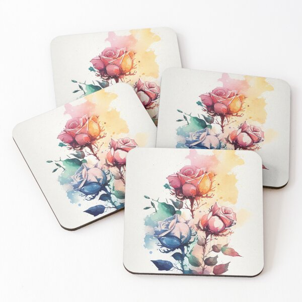 Item preview, Roses Multiple colors Flower collection #8 watercolor designed and sold by LollyShineART.