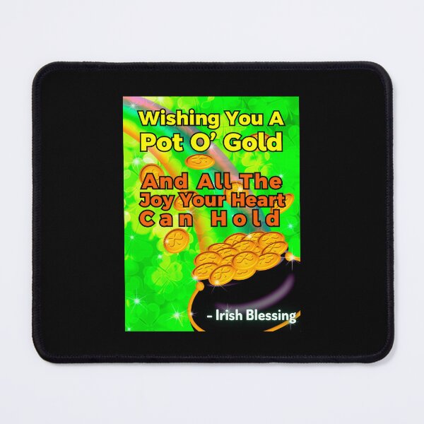 Item preview, Irish Blessing - Wishing You A Pot O’ Gold And All The Joy Your Heart Can Hold designed and sold by IrishProverbs.