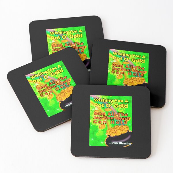 Item preview, Irish Blessing - Wishing You A Pot O’ Gold And All The Joy Your Heart Can Hold designed and sold by IrishProverbs.