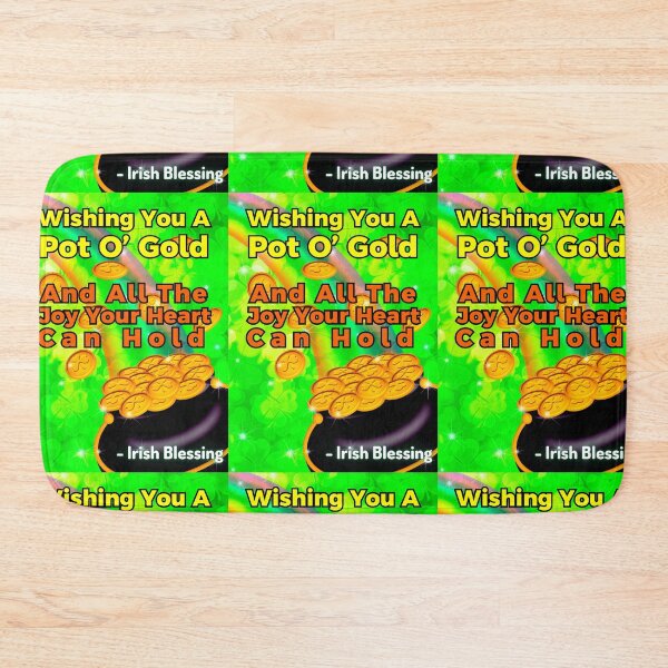 Item preview, Irish Blessing - Wishing You A Pot O’ Gold And All The Joy Your Heart Can Hold designed and sold by IrishProverbs.