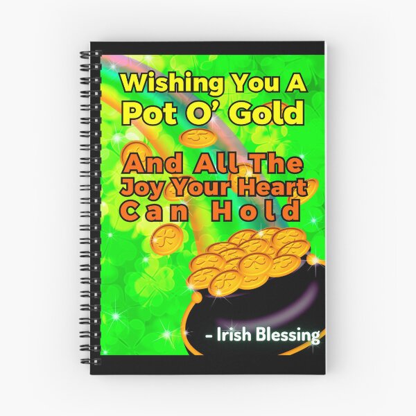 Item preview, Irish Blessing - Wishing You A Pot O’ Gold And All The Joy Your Heart Can Hold designed and sold by IrishProverbs.