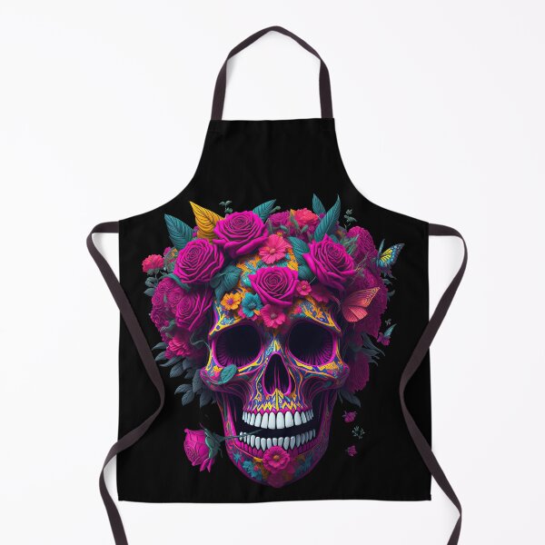 Item preview, Funny Sugar Candy Skull With Flowers designed and sold by allovervintage.
