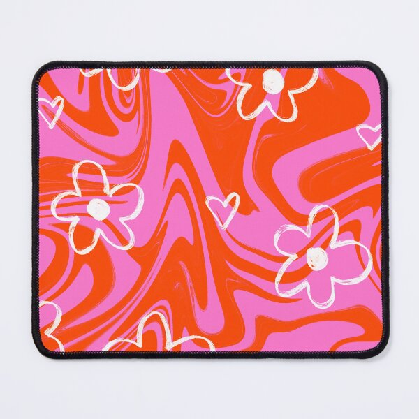 Item preview, Pink And Orange Trippy Design With Daisies designed and sold by PepperLime.