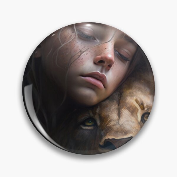 Item preview, "The Girl and her Lion" designed and sold by Krystian Maliszewski.