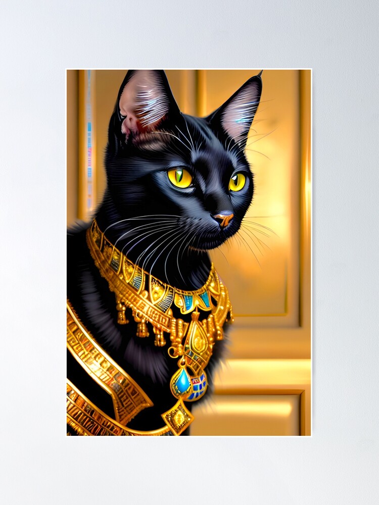 エジプト ビンテージポスター 猫 Bastet Cat by M. Azmy エジプト ビンテージポスター 猫 Bastet Cat by M. Azmy