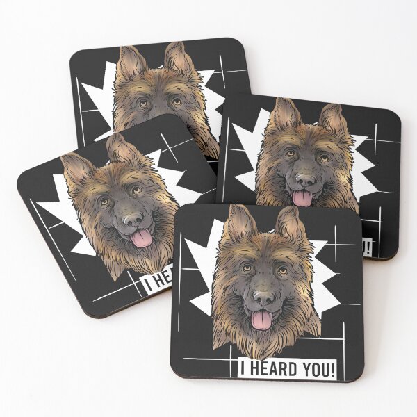 Item preview, German Shepherd Dog Saying I Heard You designed and sold by whyitsme.